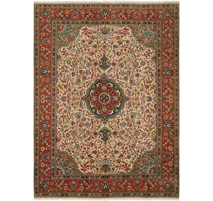 8' x 11' 4 Tabriz Persian Rug