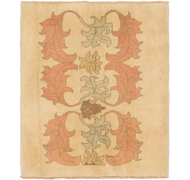 4' 6 x 5' 4 Oushak Square Rug
