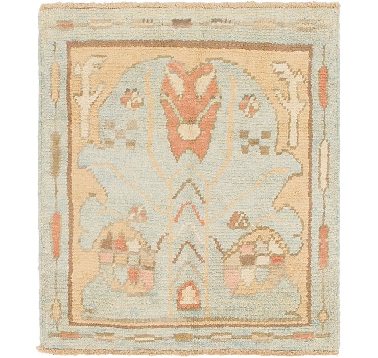 2' 9 x 3' 3 Oushak Runner Rug