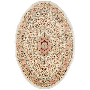 Unique Loom 6' 7 x 9' 10 Tabriz Persian Oval Rug