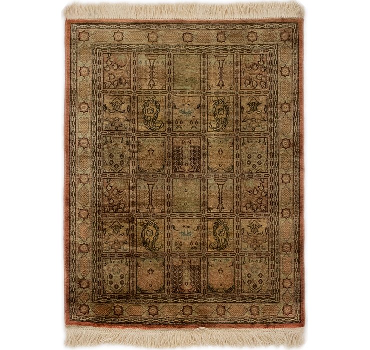 HandKnotted 1' 10 x 2' 4 Qom Persian Rug