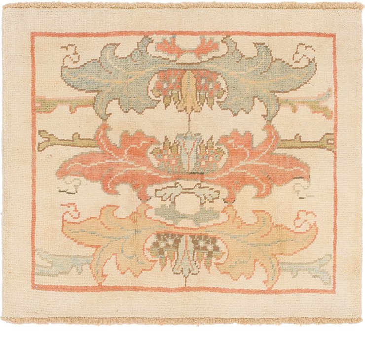 3' 10 x 4' 4 Oushak Square Rug