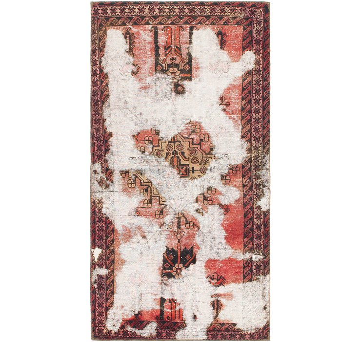 3' 7 x 7' 2 Ultra Vintage Persian R...