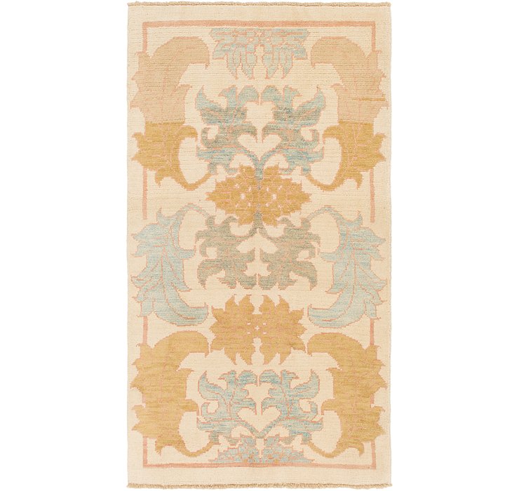 4' 2 x 7' 8 Oushak Runner Rug