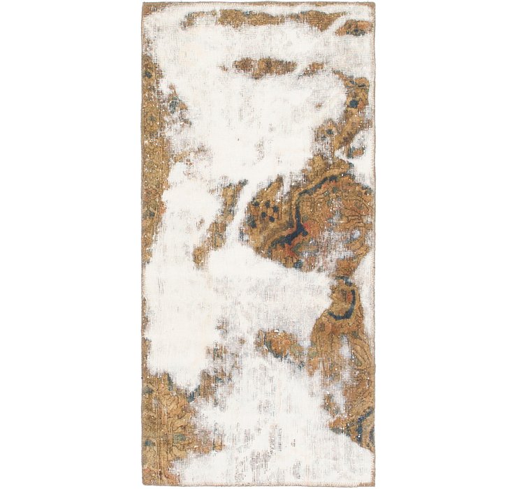 3' 4 x 4' 10 Ultra Vintage Persian Rug