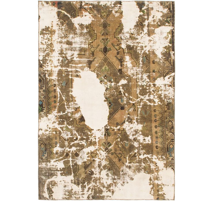 4' 9 x 7' Ultra Vintage Persian Rug