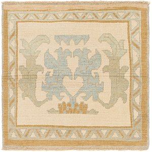 3' 8 x 3' 10 Oushak Square Rug
