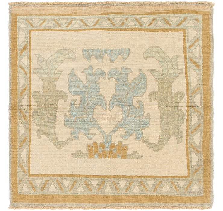3' 8 x 3' 10 Oushak Square Rug