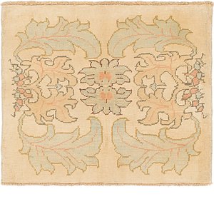 3' 6 x 4' Oushak Square Rug