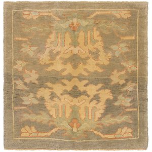 3' 7 x 3' 8 Oushak Square Rug