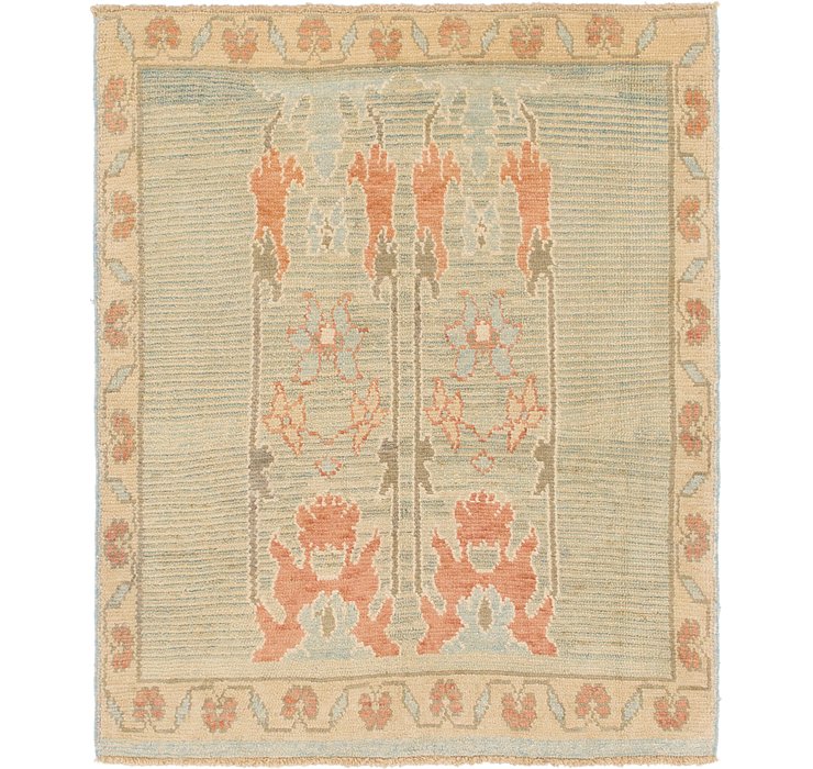 4' 6 x 5' 5 Oushak Square Rug