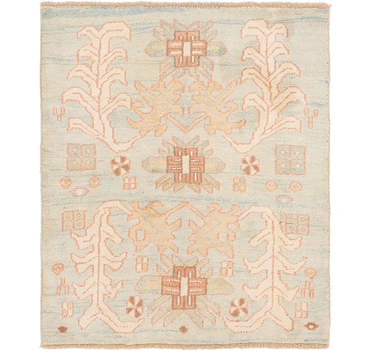 4' 3 x 5' Oushak Square Rug
