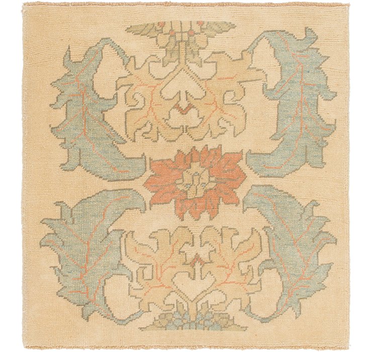 4' 7 x 4' 10 Oushak Square Rug