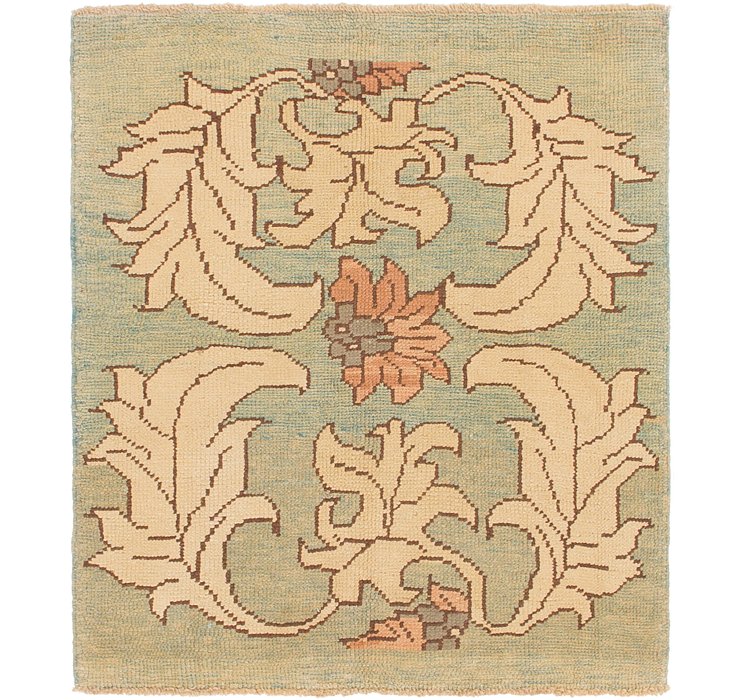 4' 4 x 5' Oushak Square Rug