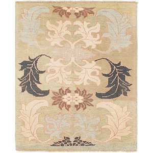 HandKnotted 4' 2 x 5' 3 Oushak Square Rug