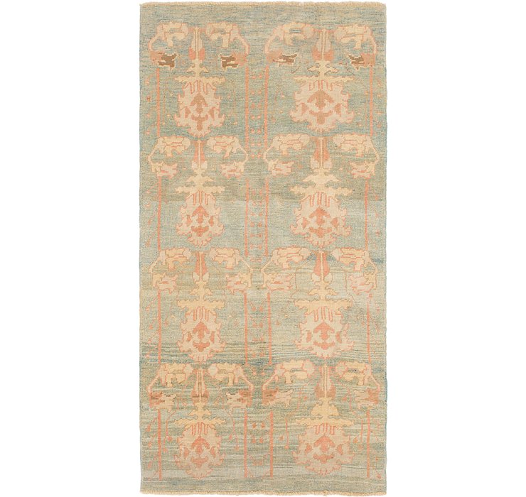4' 3 x 9' Oushak Runner Rug