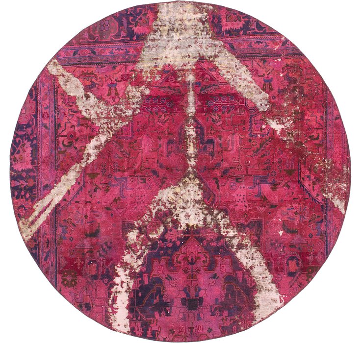 HandKnotted 6' 7 x 6' 7 Ultra Vintage Persian R...