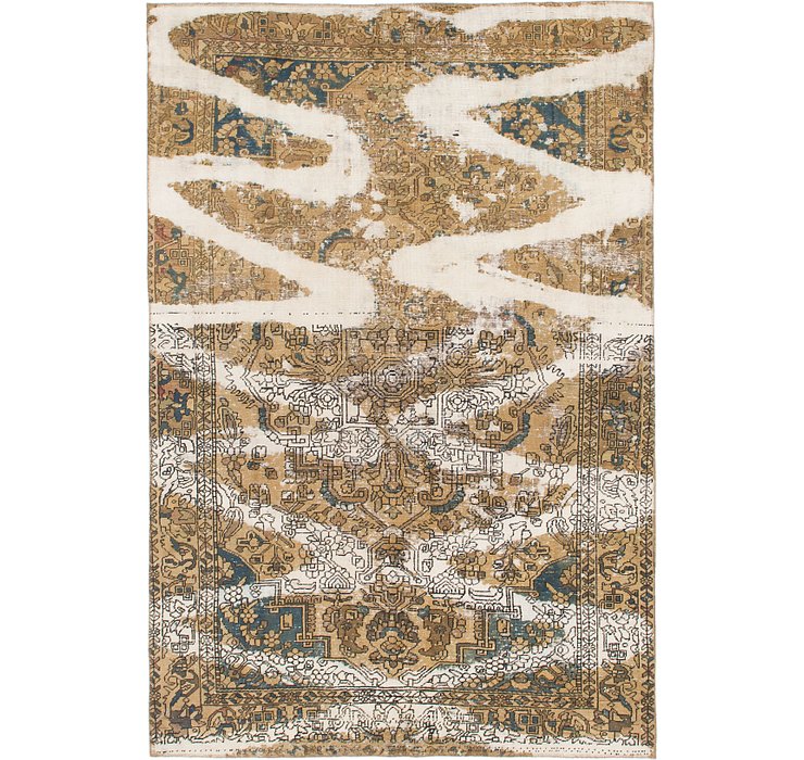 6' 7 x 9' 9 Ultra Vintage Persian Rug