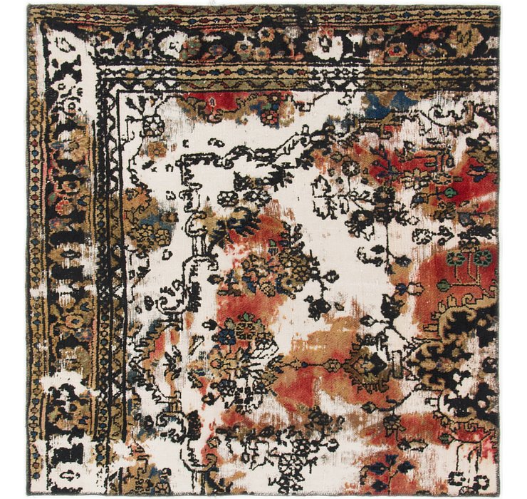 4' 4 x 4' 7 Ultra Vintage Persian S...