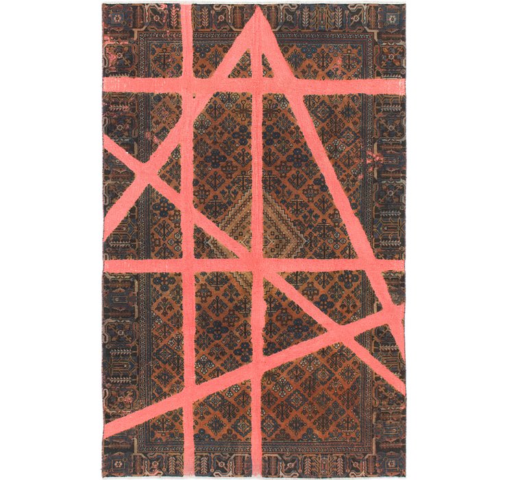 6' 3 x 9' 8 Ultra Vintage Persian Rug