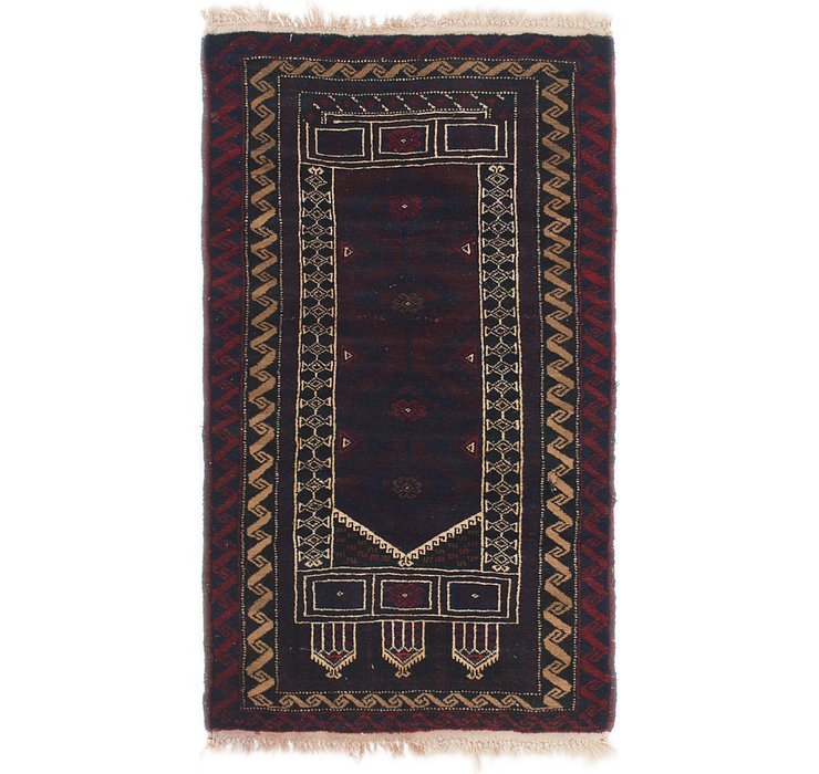 2' 8 x 5' 6 Balouch Persian Rug