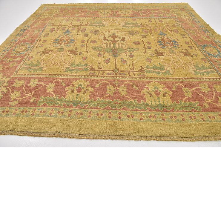 11' 2 x 11' 5 Oushak Square Rug