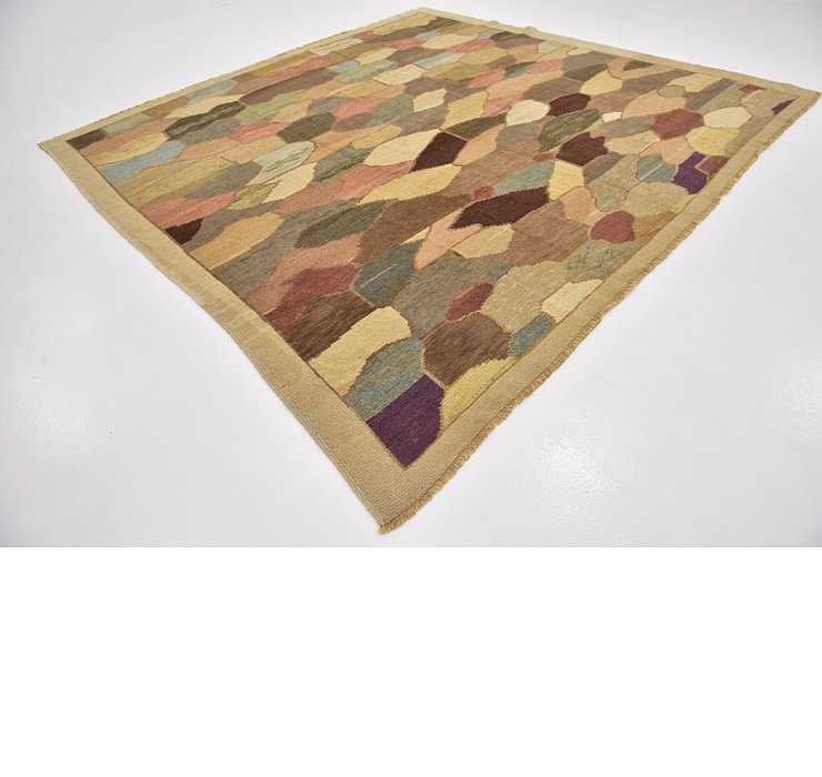 10' 8 x 11' Oushak Square Rug