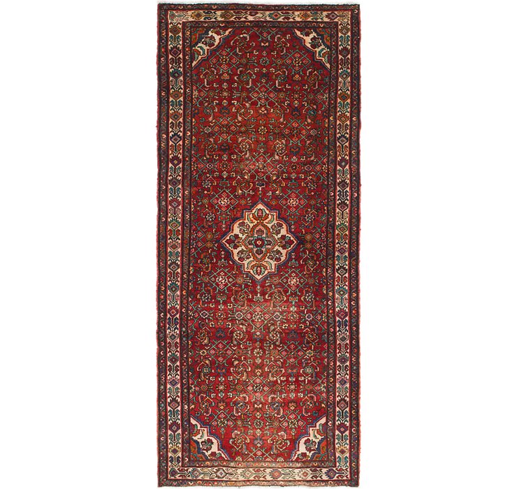 HandKnotted 4' 5 x 10' 4 Hossainabad Persian Rug