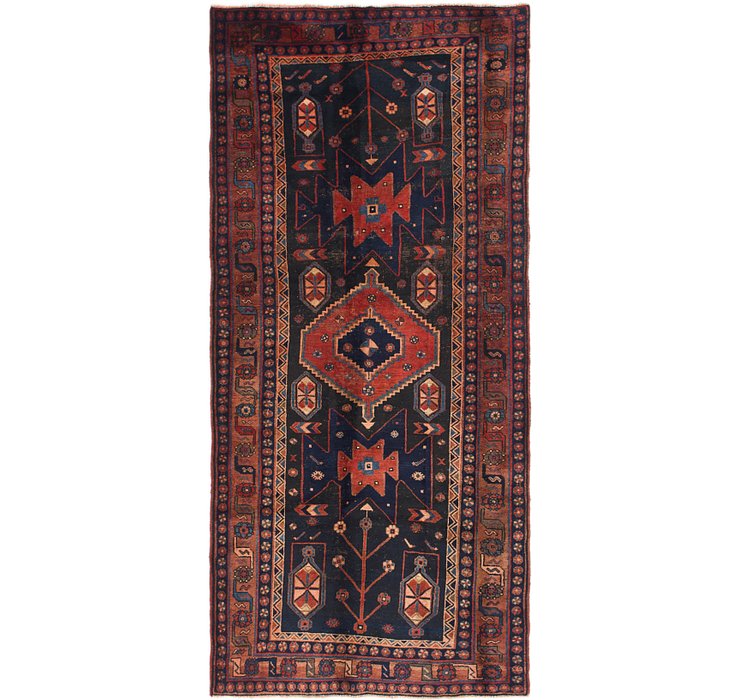 HandKnotted 4' 5 x 9' 9 Shiraz Persian Runner Rug