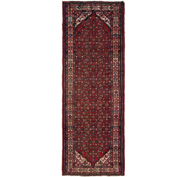 3' 7 x 10' Hossainabad Persian Run...