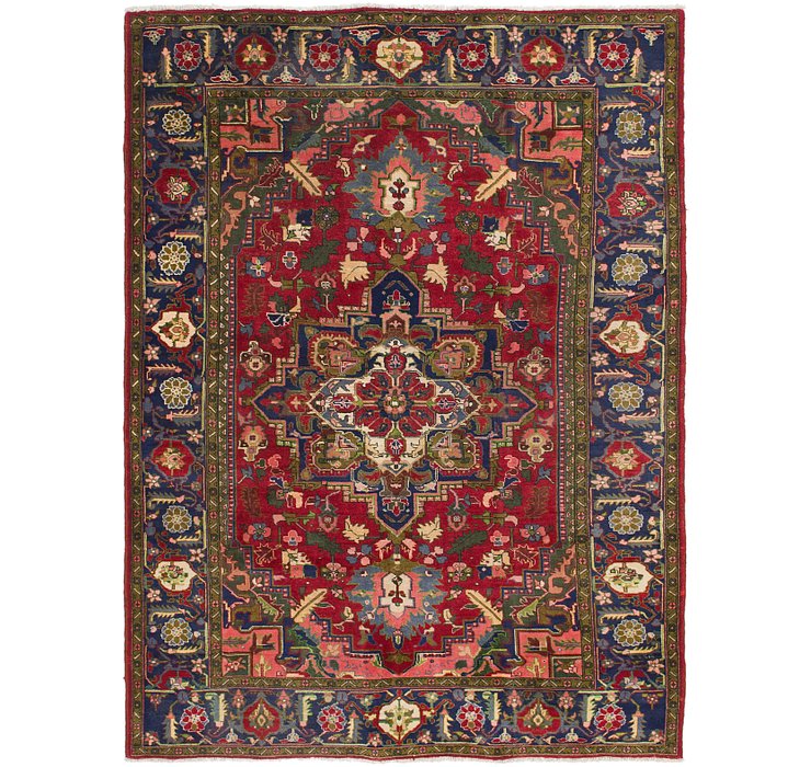6' 7 x 9' Heriz Persian Rug