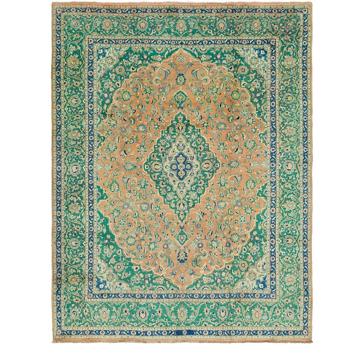 HandKnotted 9' 8 x 12' 6 Mashad Persian Rug