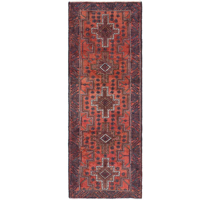 3' 6 x 9' 9 Balouch Persian Runner ...