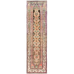 110cm x 365cm Saveh Persian Runner Rug