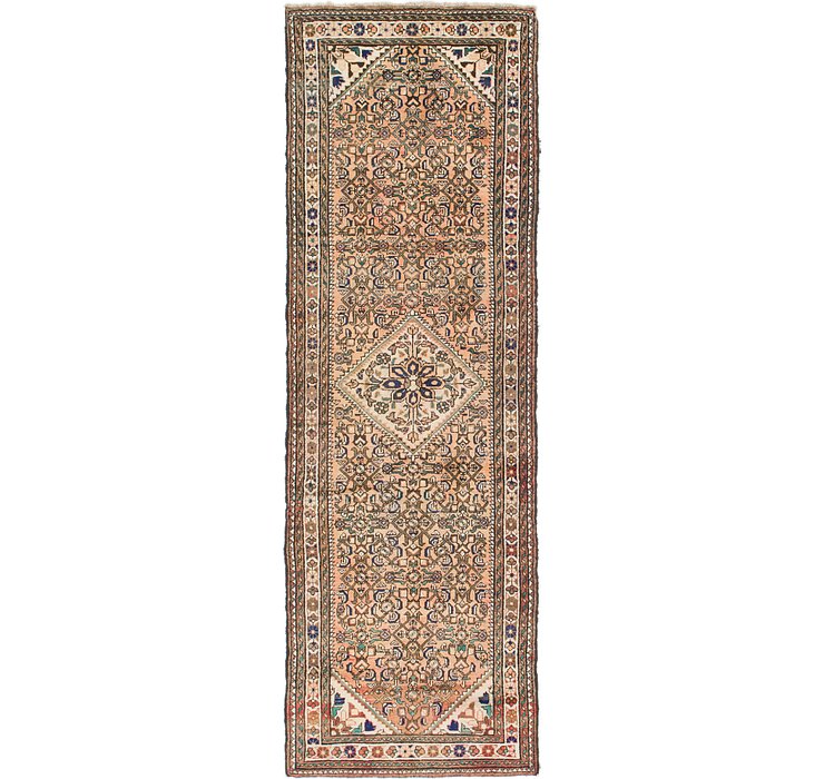 3' 7 x 11' Hossainabad Persian Run...
