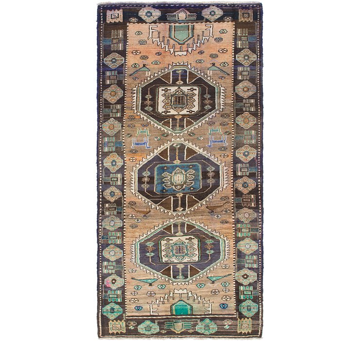4' 2 x 9' Hamedan Persian Runner ...