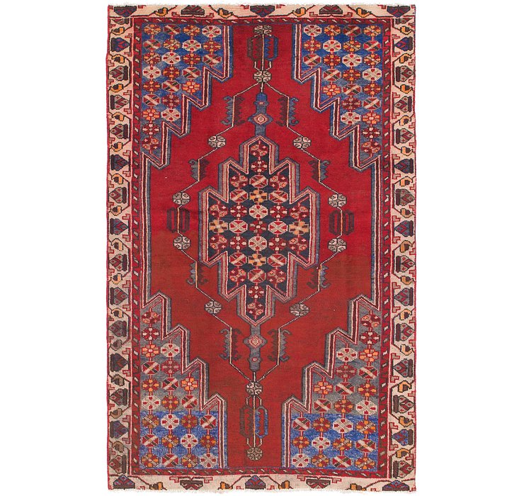 4' 2 x 6' 9 Mazlaghan Persian Rug