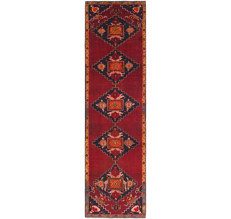 3' 2 x 11' 6 Hamedan Persian Runner ...