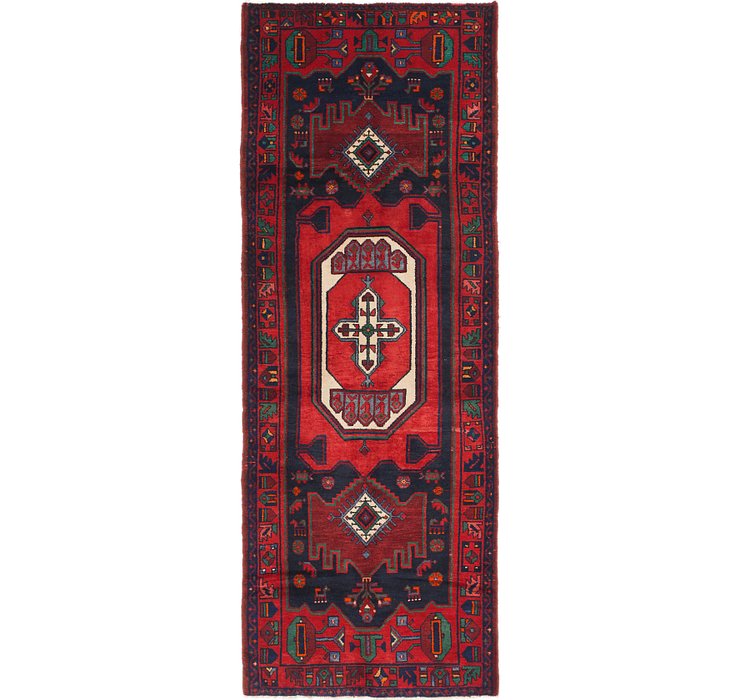 3' 9 x 9' 10 Khamseh Persian Runner ...