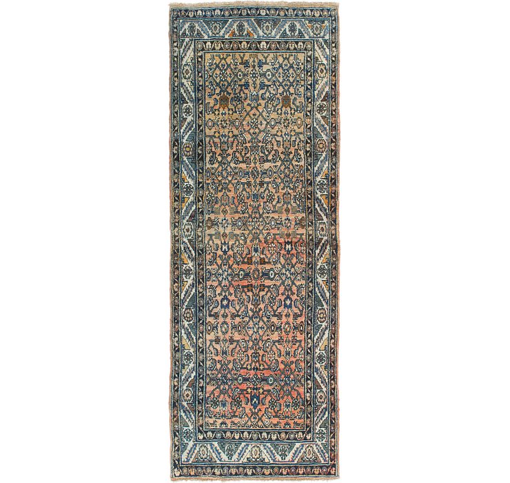 3' 6 x 9' 7 Hossainabad Persian Run...