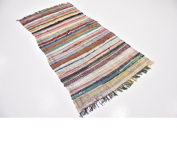 3' 8 x 7' Moroccan Runner Rug