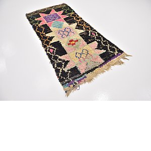 3' 7 x 7' 8 Moroccan Runner Rug