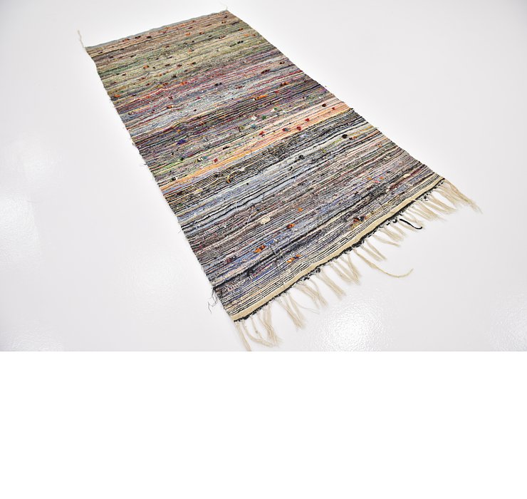 3' 9 x 7' 6 Moroccan Runner Rug