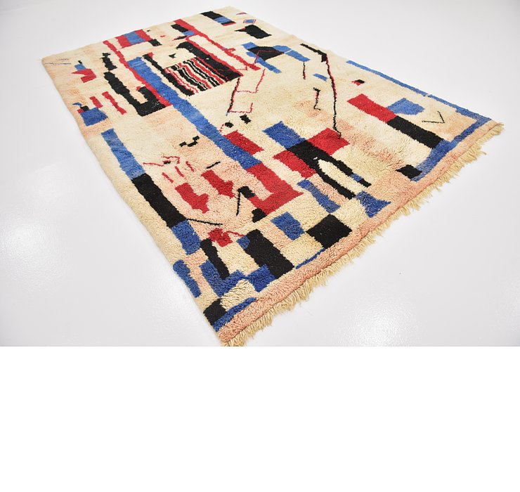 6' 9 x 10' 2 Moroccan Rug
