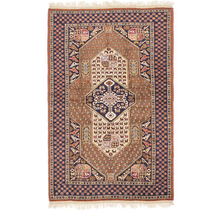 HandKnotted 4' 4 x 6' 5 Ghoochan Persian Rug