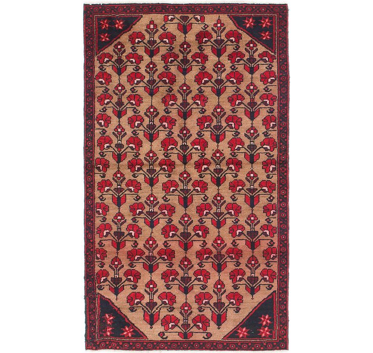 3' 6 x 6' Balouch Persian Rug