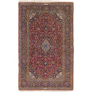 4' 6 x 7' 5 Kashan Persian Rug