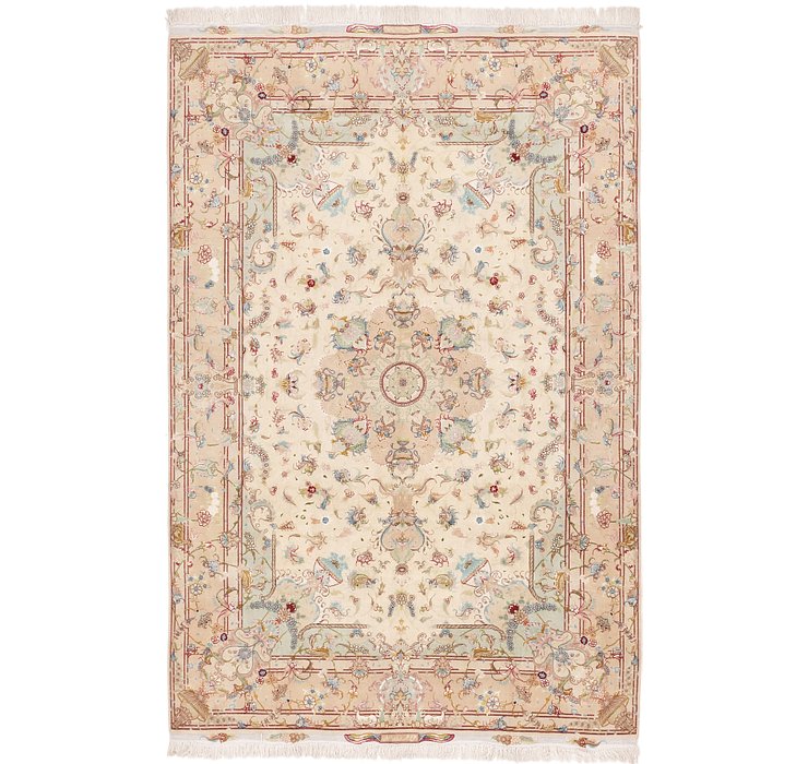 6' 6 x 9' 10 Tabriz Persian Rug