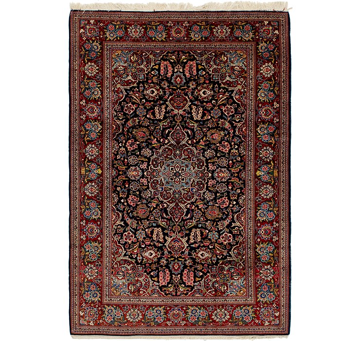 4' 7 x 7' Kashan Persian Rug