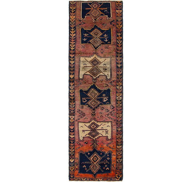 3' 7 x 12' 8 Shiraz Persian Runner Rug
